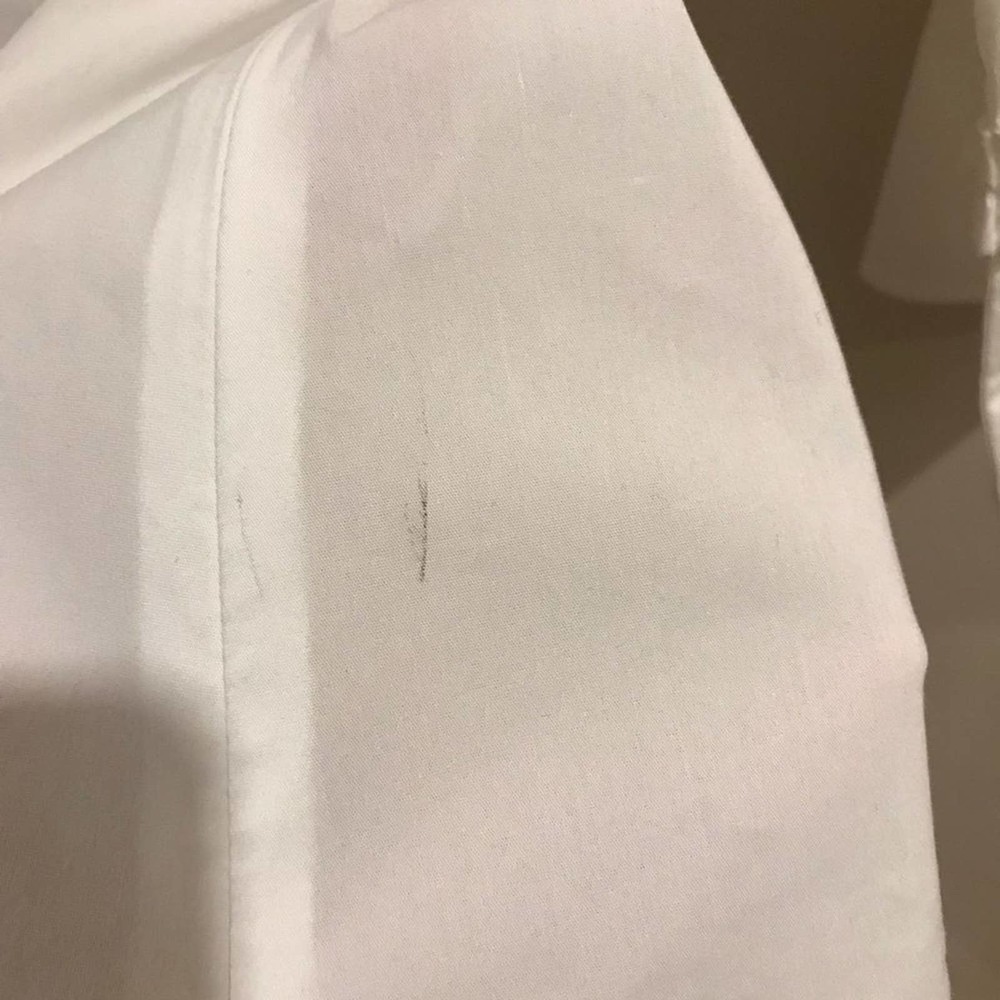 TALBOTS White Ruffle Long Sleeve Blouse Size XS - Picture 7 of 8